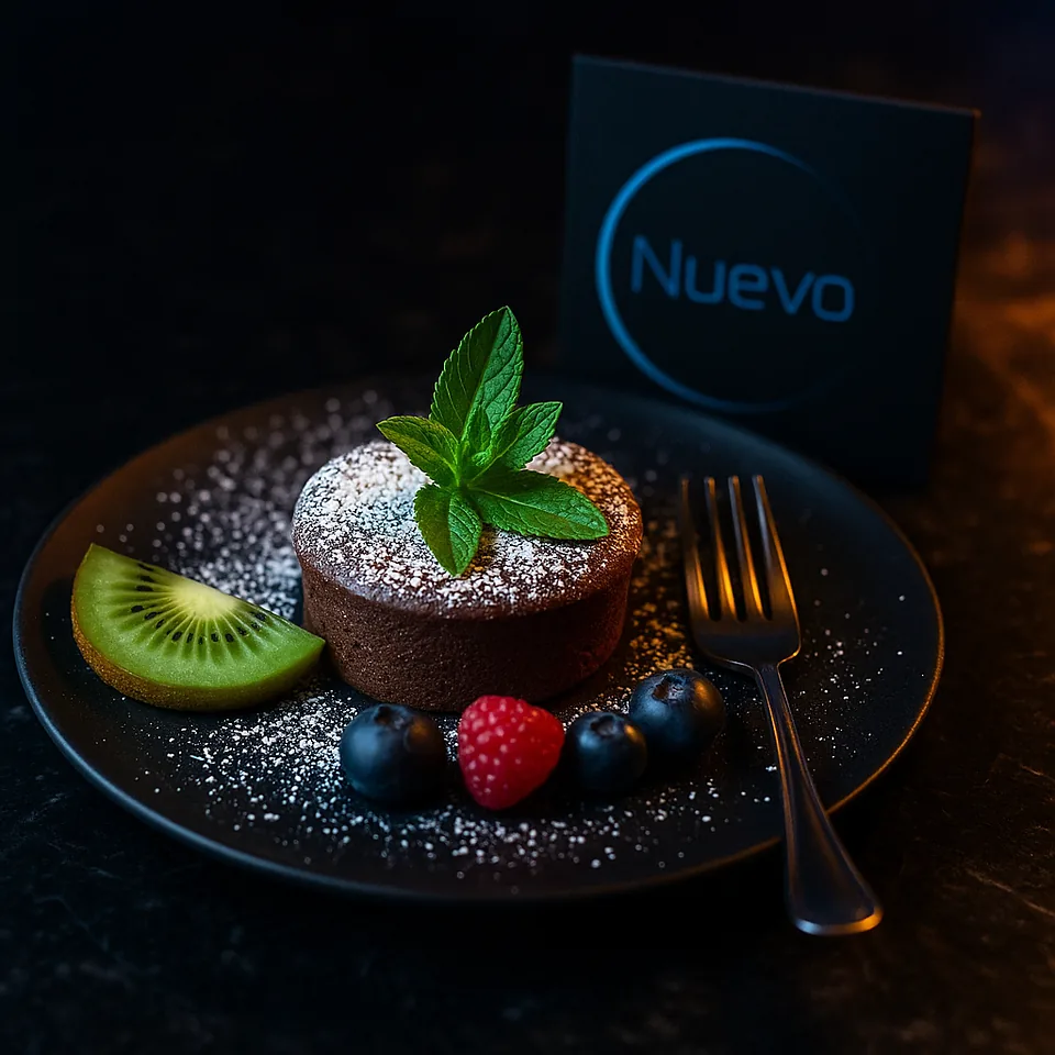 Schoko-Soufflé mit Beeren